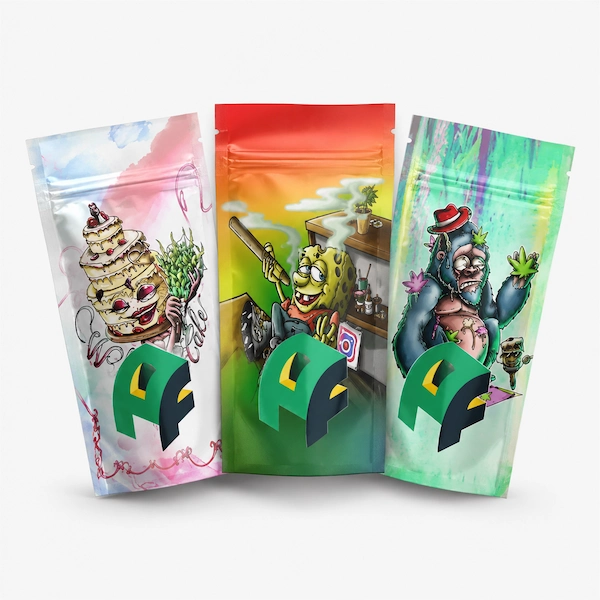 Custom Printed 2.2x4.5" Vape Cartridge Mylar Bags
